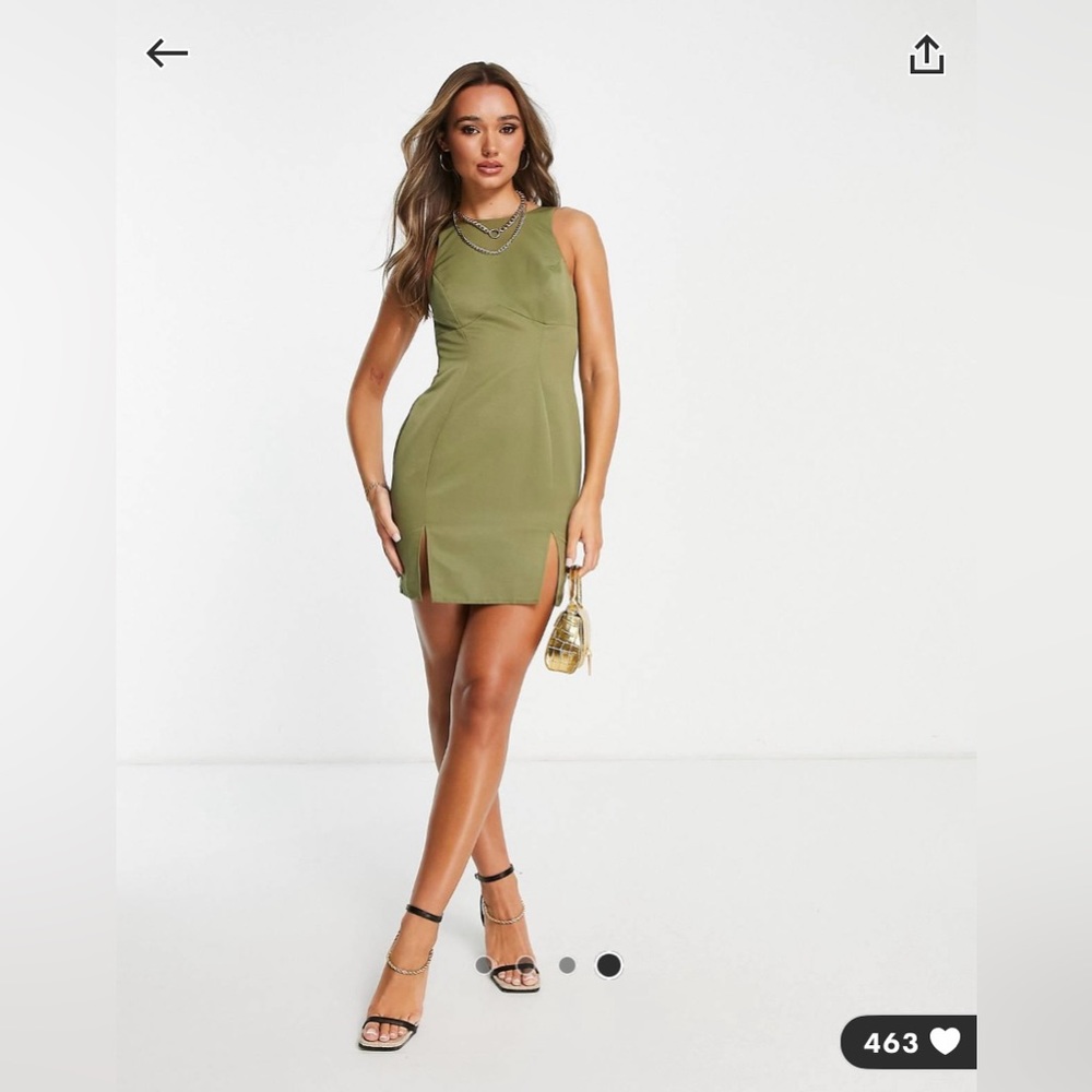 Racer neck mini dress - Picture 1 of 5